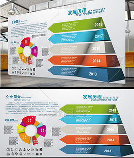 企业文化形象墙公司简介展板